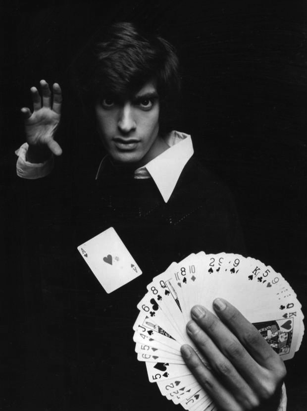 Image showing magician doing card tricks
